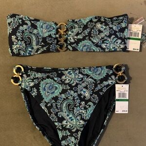 Michael Kors Blue Paisley Bikini